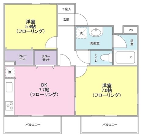 鎌倉ガーデン弐番館の物件間取画像